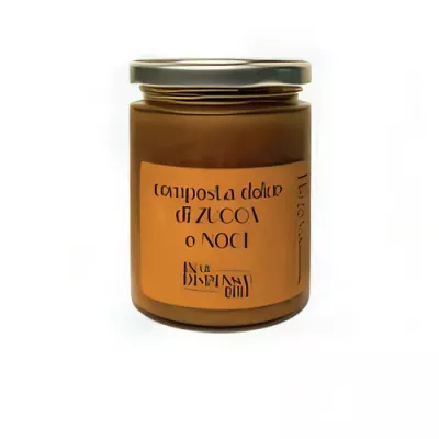 Sweet pumpkin and walnut compote