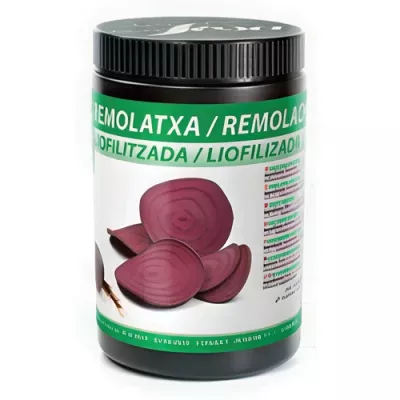 Freeze-dried beetroot slices