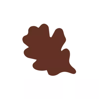 Jivara 40% chocolate oak leaf