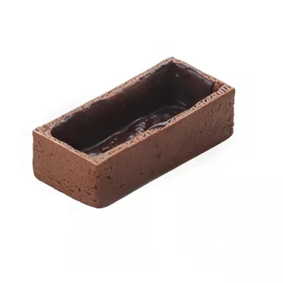 Large sweet cocoa rectangular tart shell
