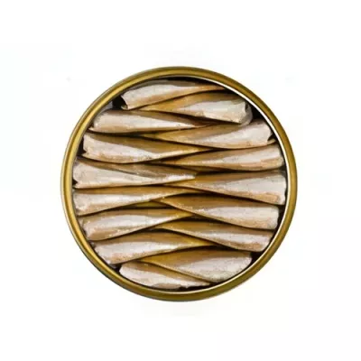 14/18 pcs. per tin Sardine "Sardinilla" in spicy olive oil