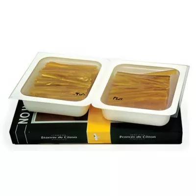 Candied lemon peel strips