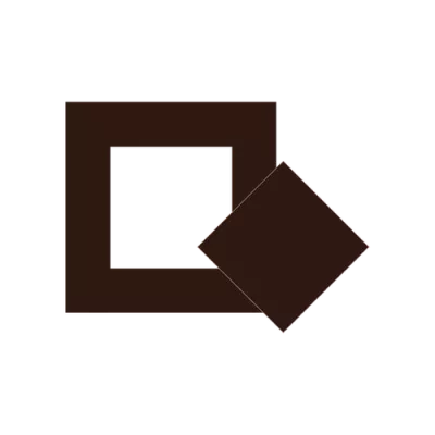 Die-cut square pure dark