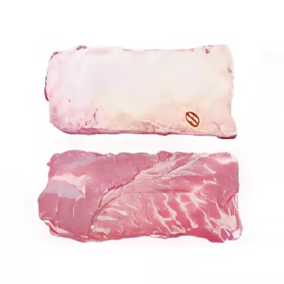 deboned flattened belly of milk-fed piglet